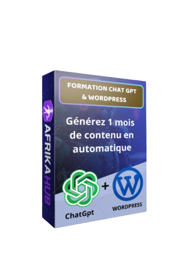 FORMATION CHATGPT & WORDPRESS + Bonus 500 Prompts